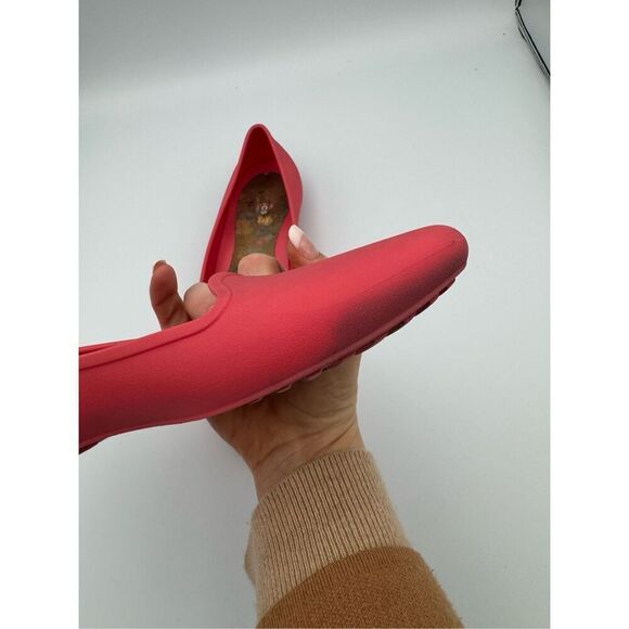 Crocs Womens Pink Eve Iconic Comfort Microfiber Lined Slip-On Ballet Flat Size 8 - Picture 6 of 9